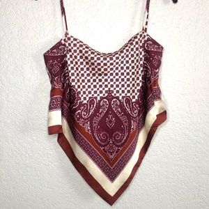 SHEIN Paisley Bandanna Cami Top Medium Tank
